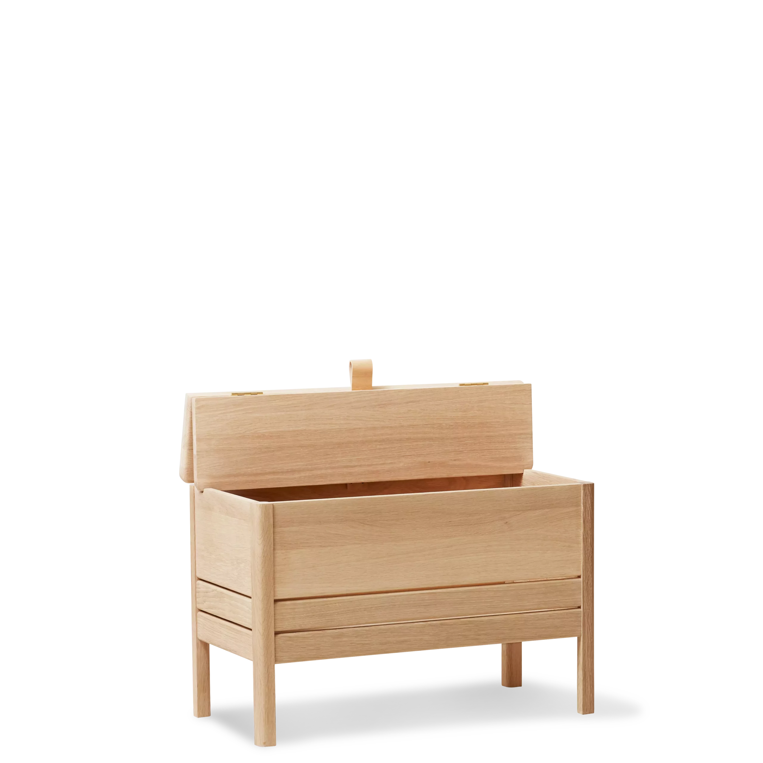 A Line Storage Bench 68, White Oak