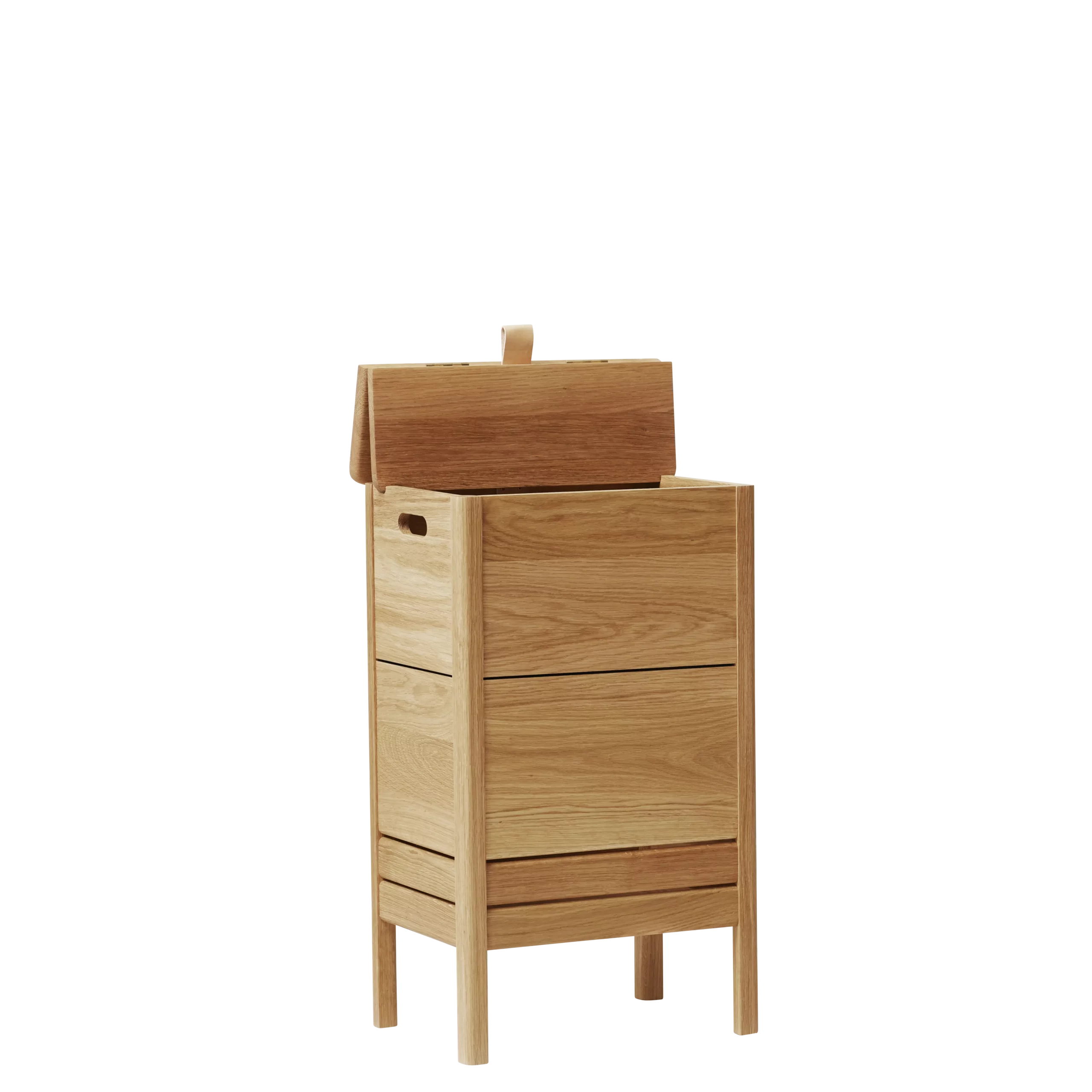 A Line Laundry Box, Oak