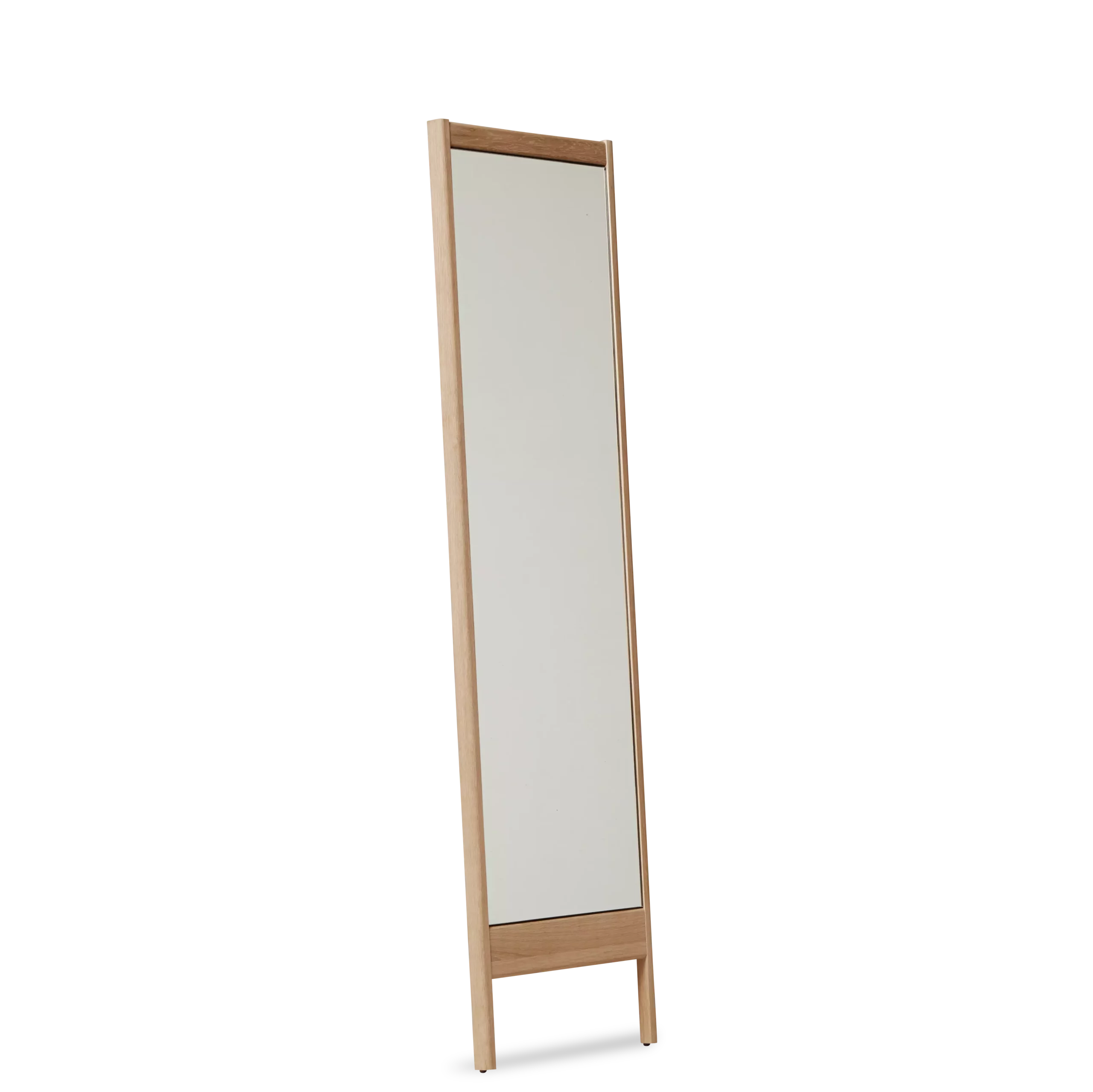 A Line Mirror, White Oak