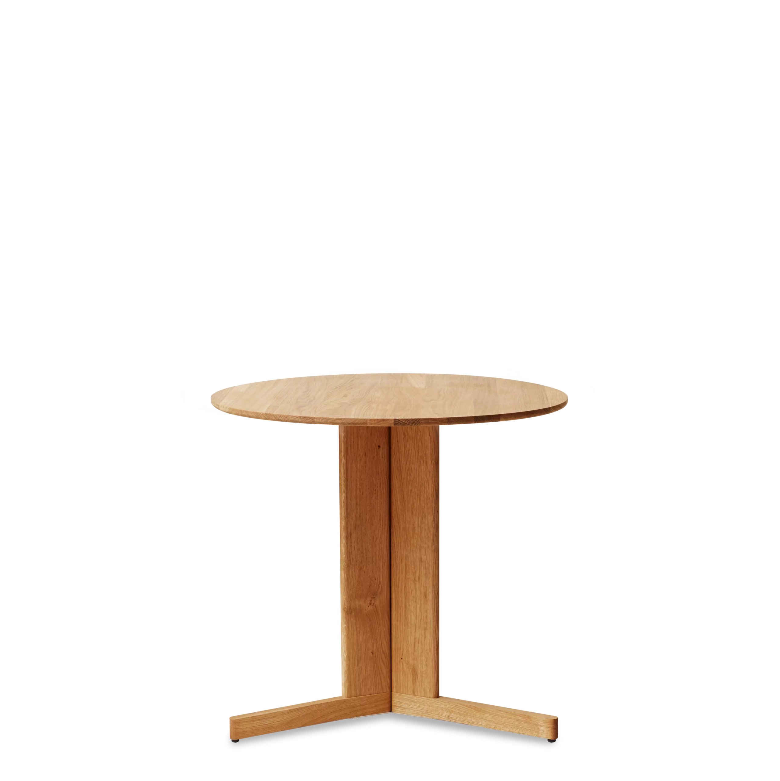Trefoil Round Table Ø75 3 Legs, Oak