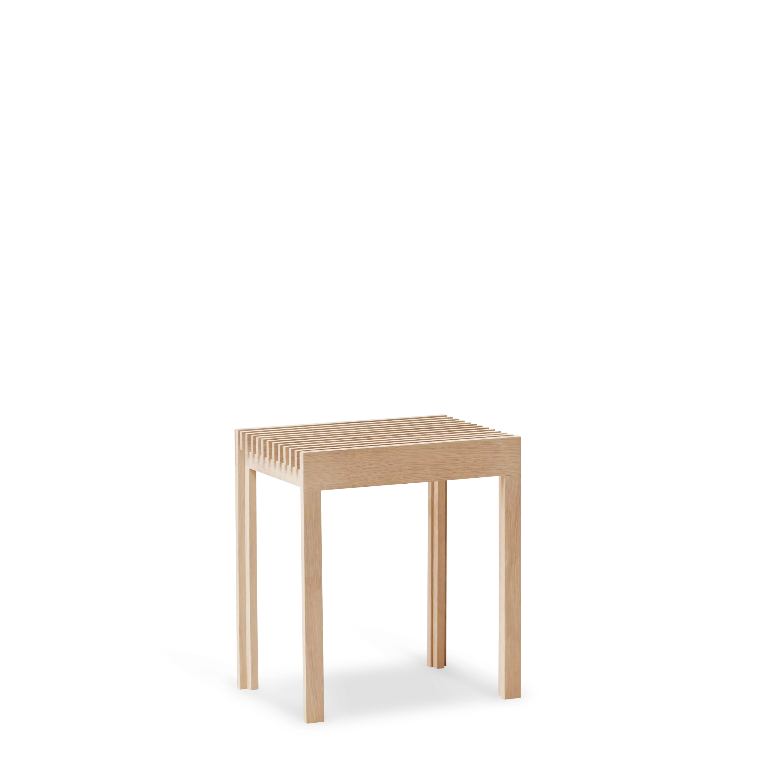 Lightweight Stool, White Oak