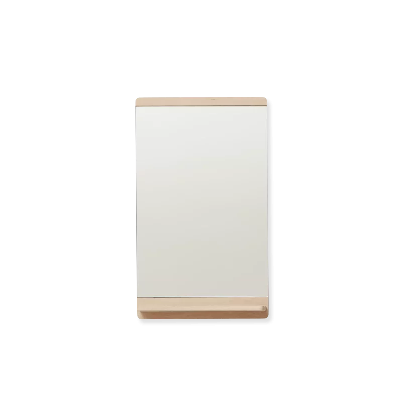 Rim Mirror 40x68, White Oak