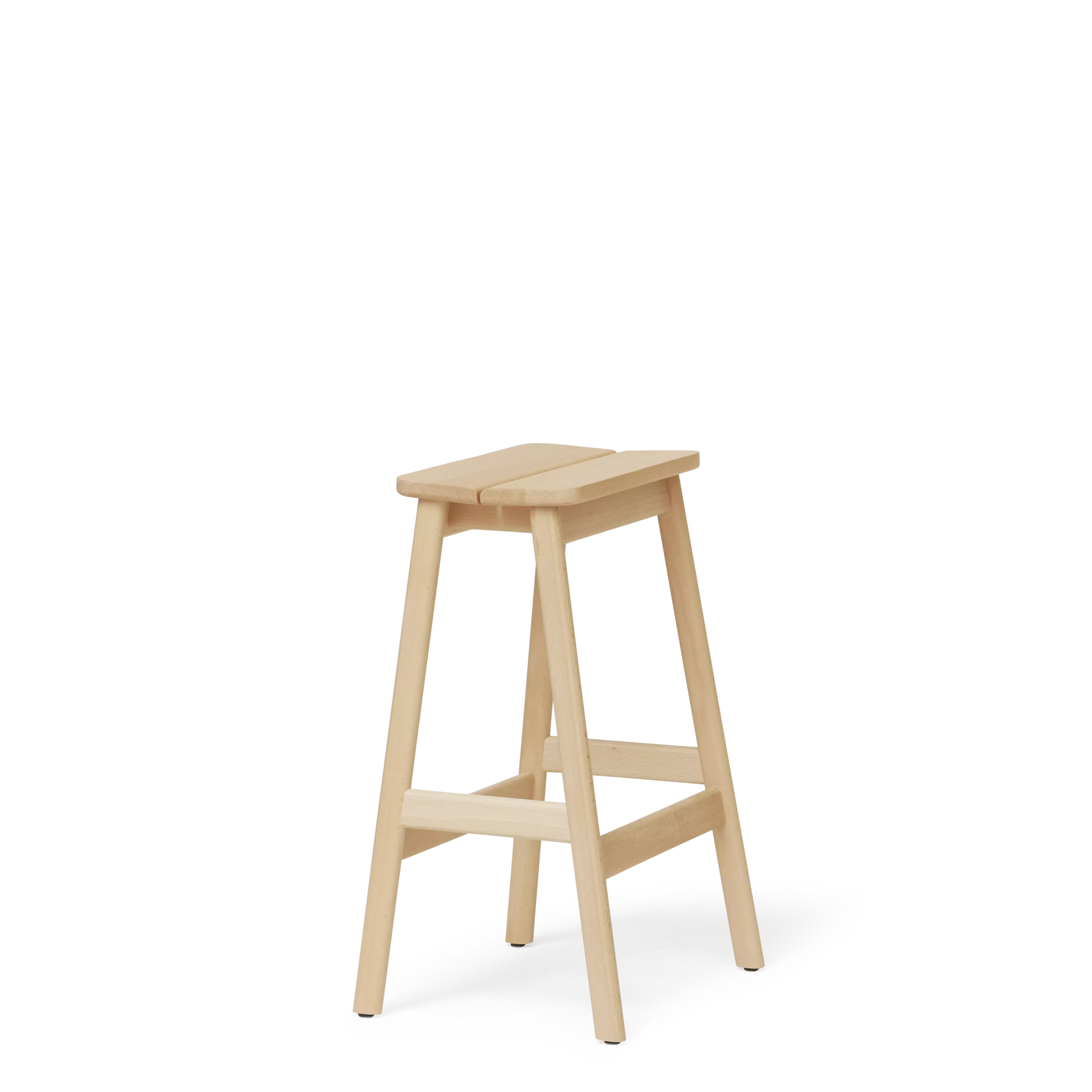Angle Bar Stool 65, Beech