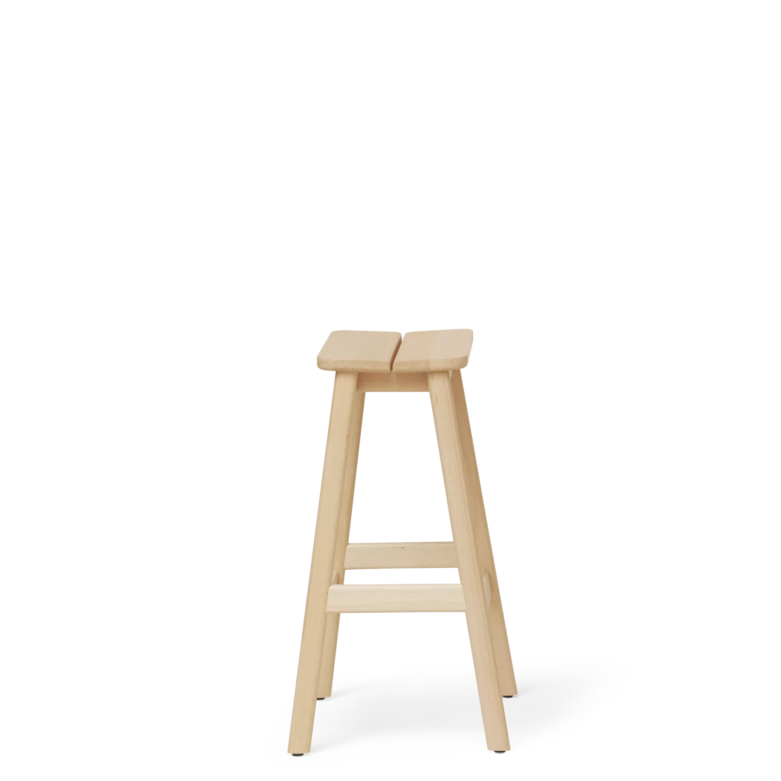 Angle Bar Stool 65, Beech