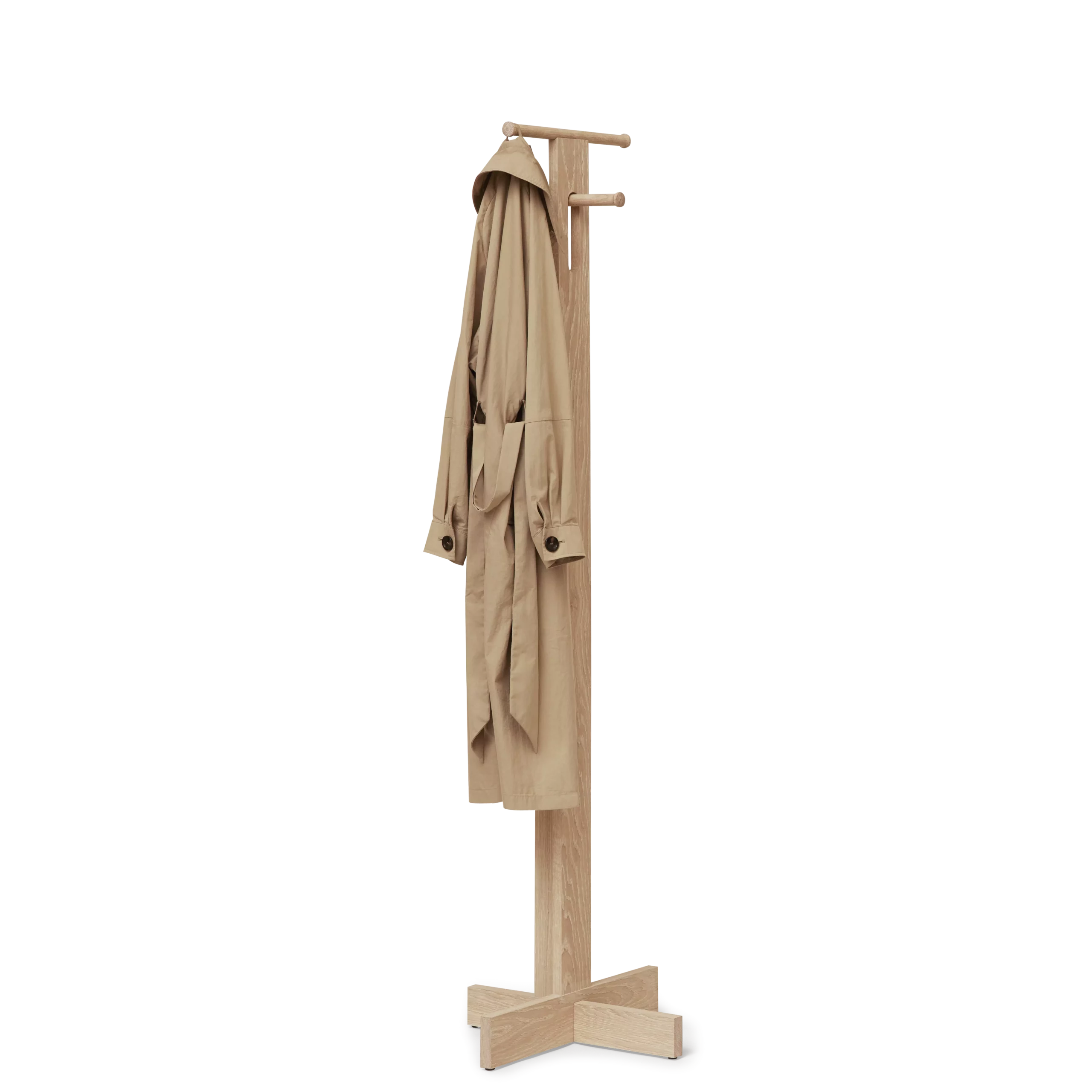 Foyer Coat Stand, White Oak
