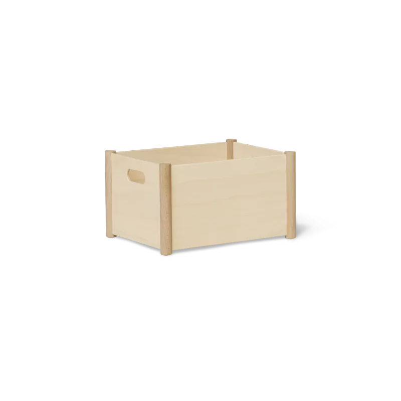 Pillar Storage Box, Medium Beech