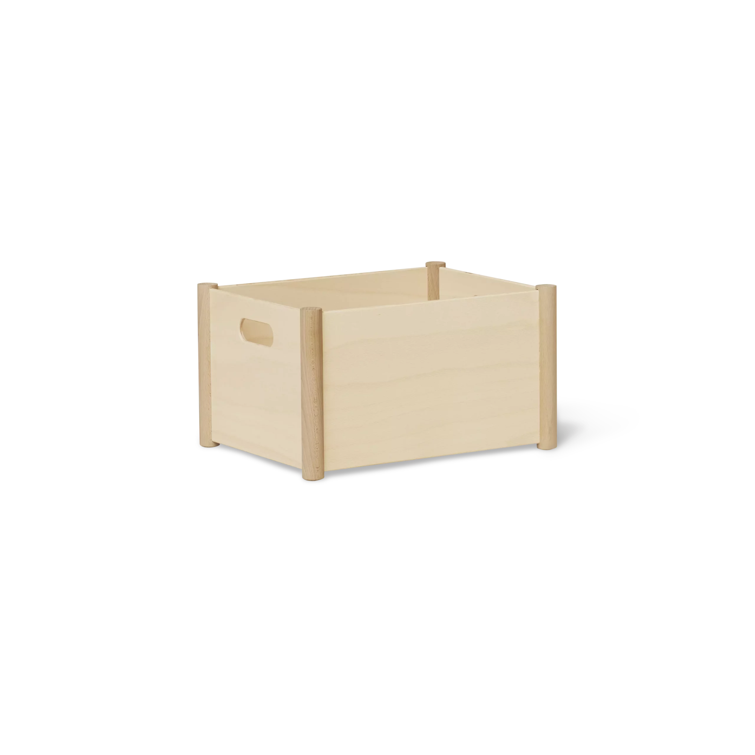 Pillar Storage Box, Medium Beech