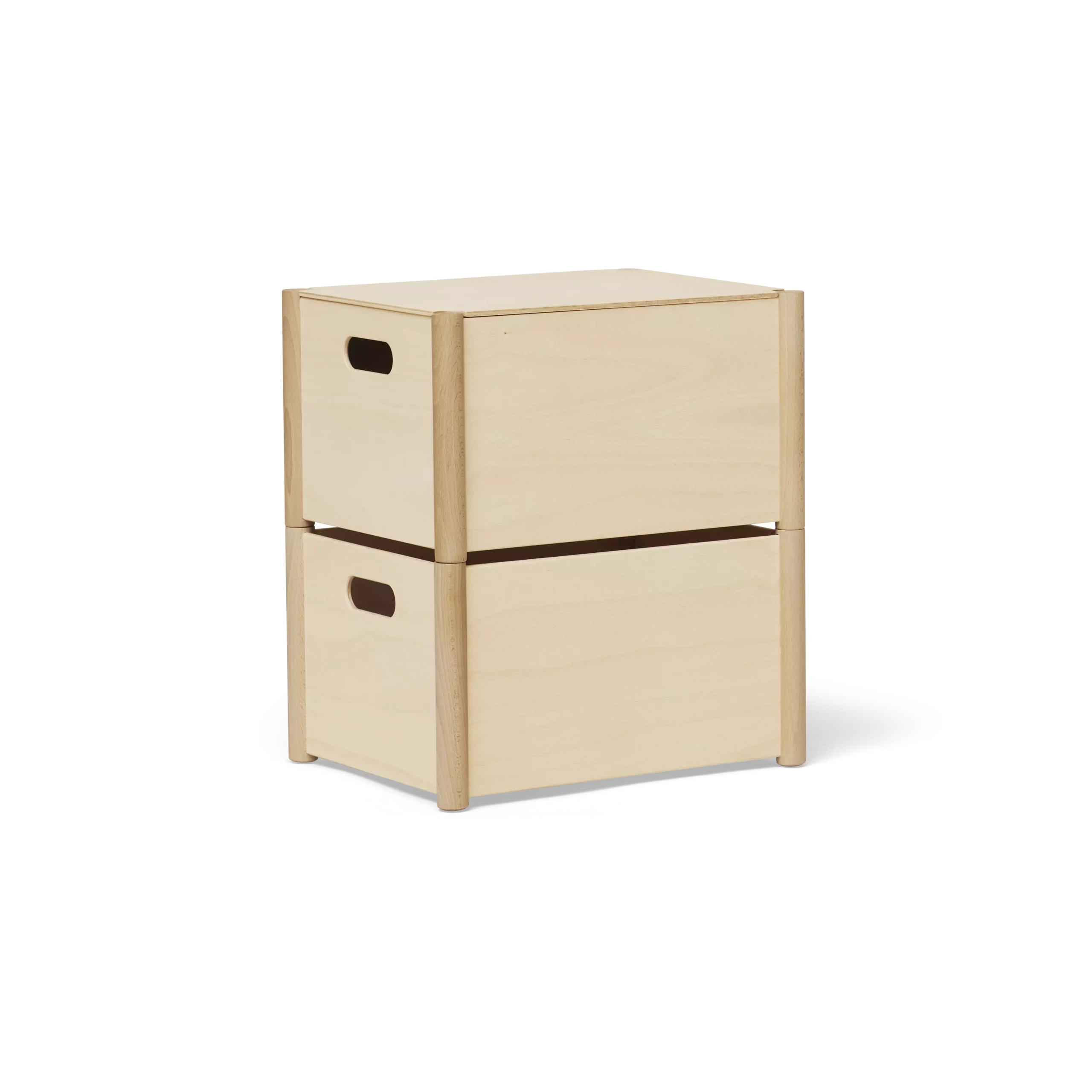Pillar Storage Box, Medium Beech