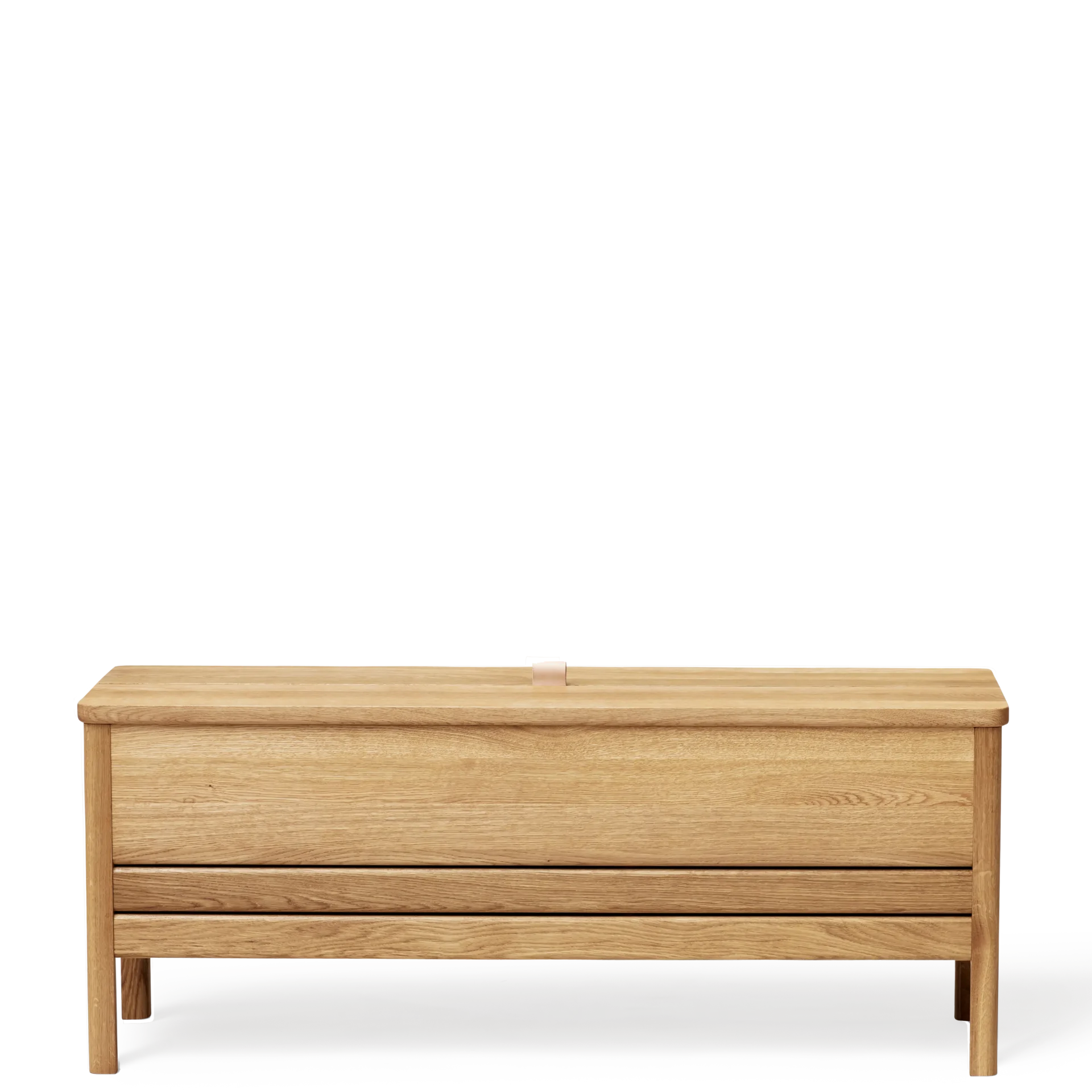 A Line Storage Bench 111, Oak