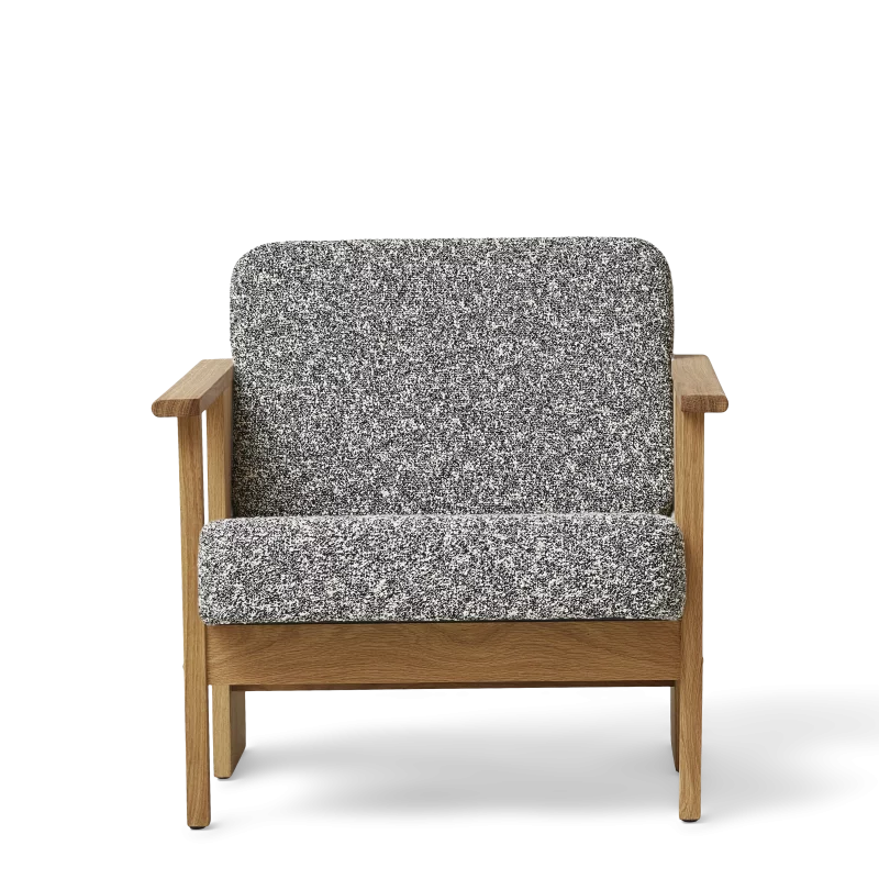 Block Lounge Chair, Oak Zero