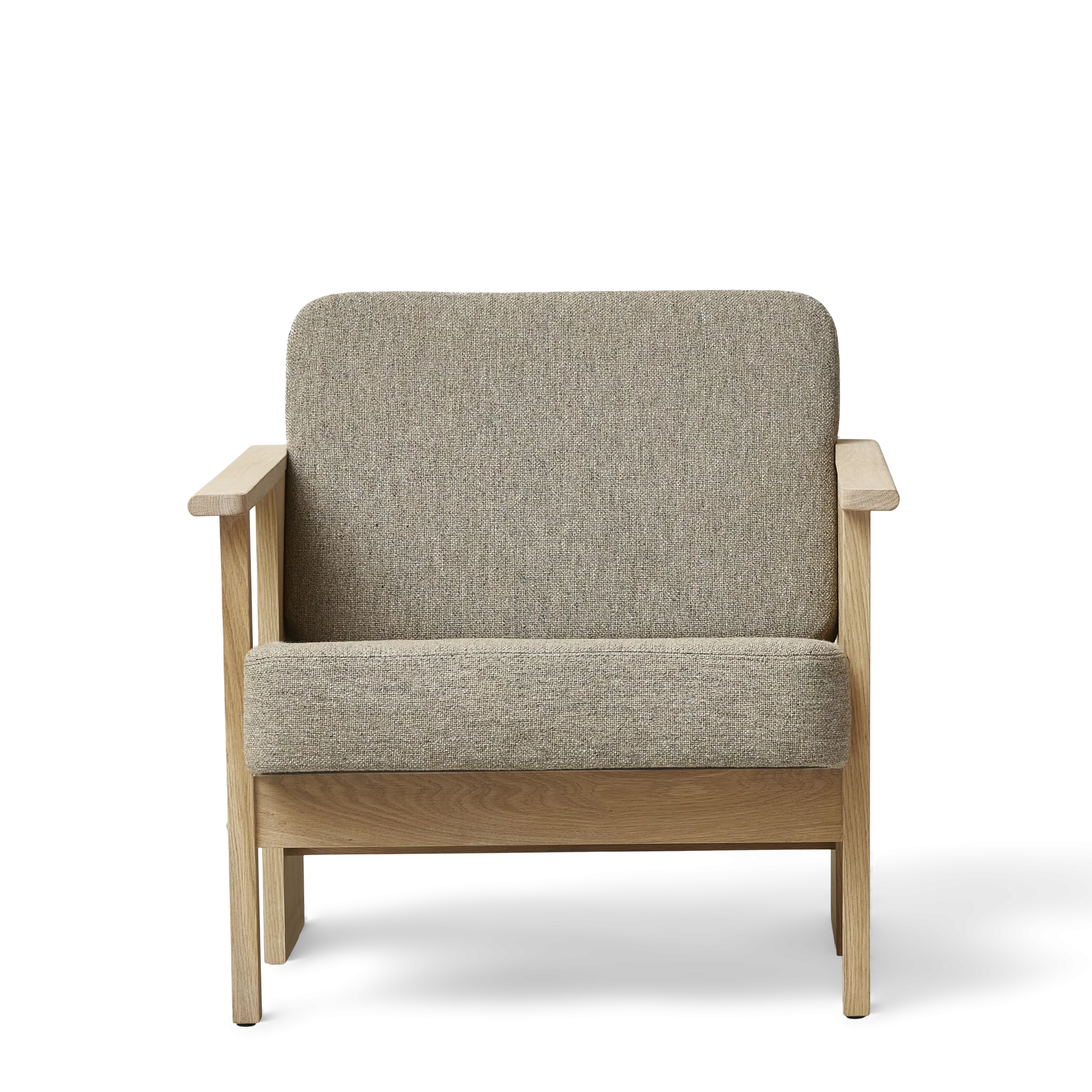 Block Lounge Chair, White Oak Hallingdal 65