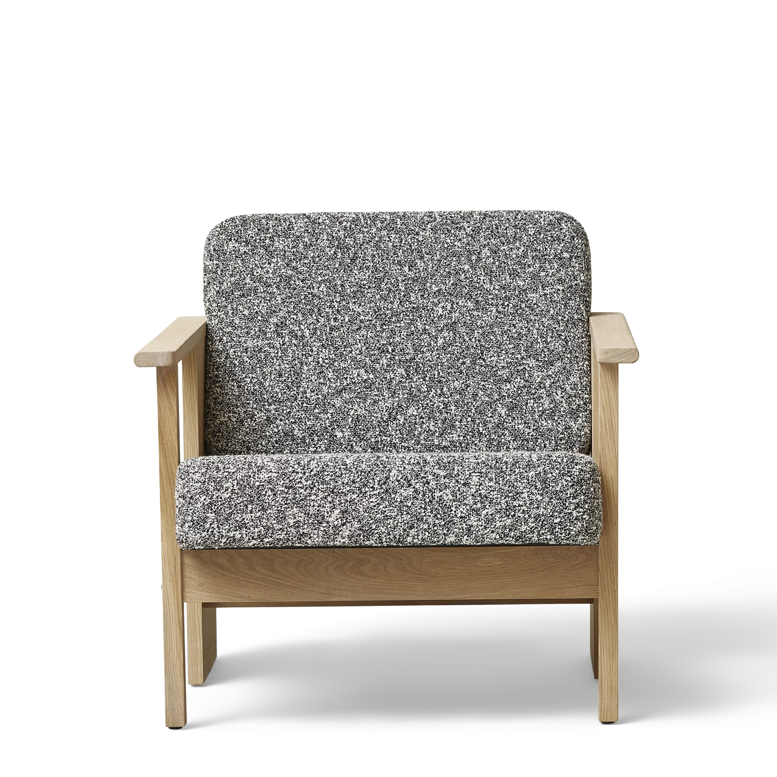 Block Lounge Chair, White Oak Zero