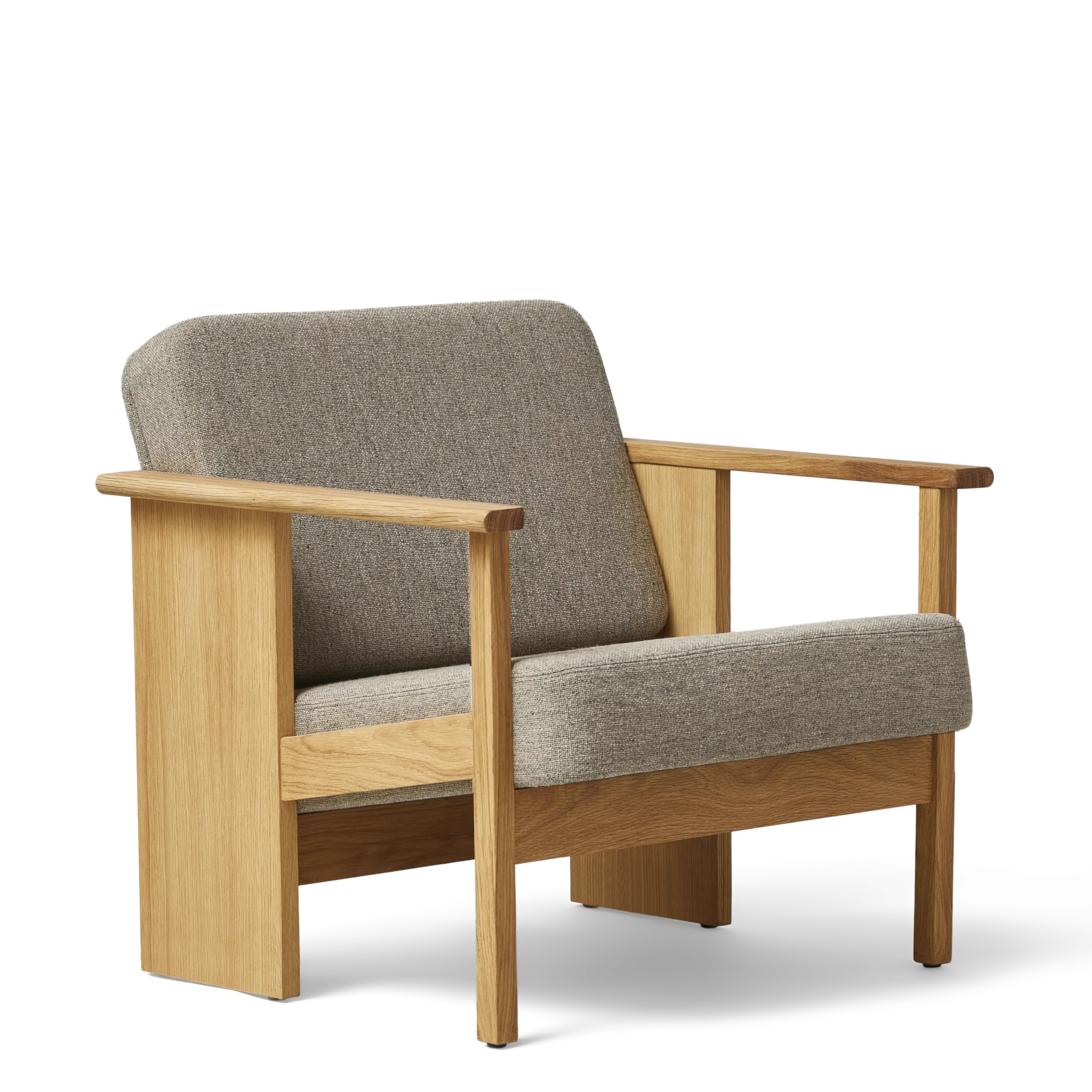 Block Lounge Chair, Oak Hallingdal 65