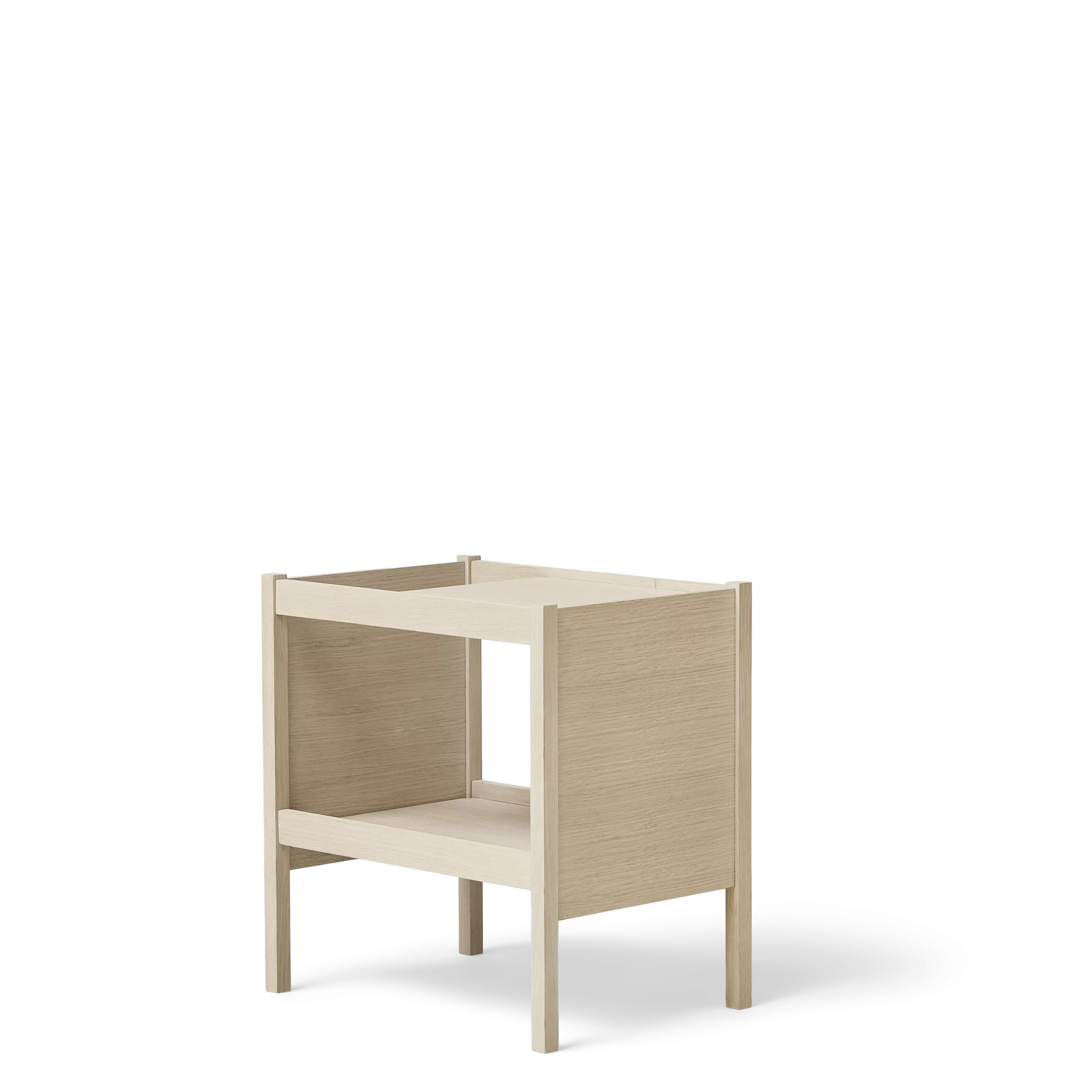 Journal Side Table, White Oak
