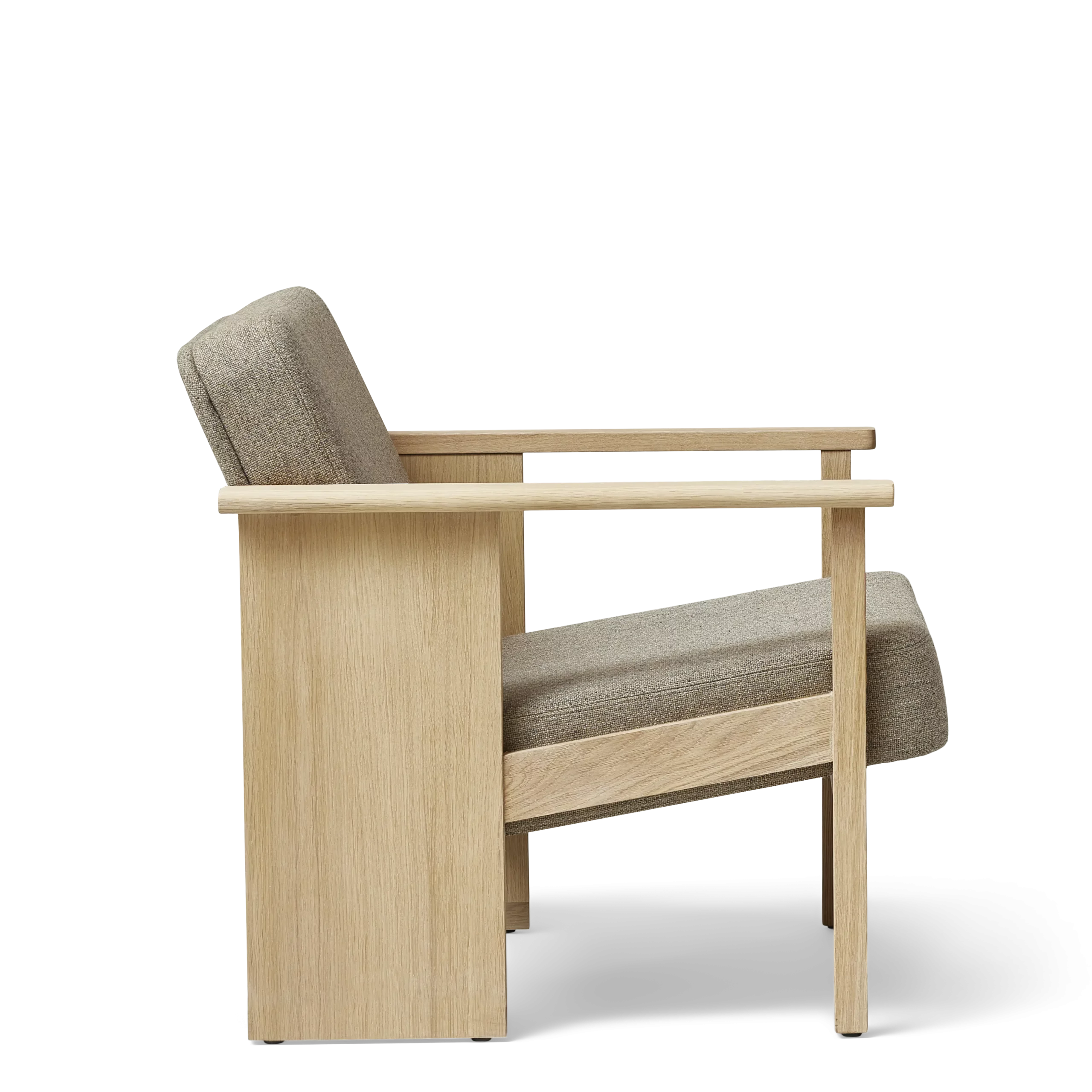 Block Lounge Chair, White Oak Hallingdal 65