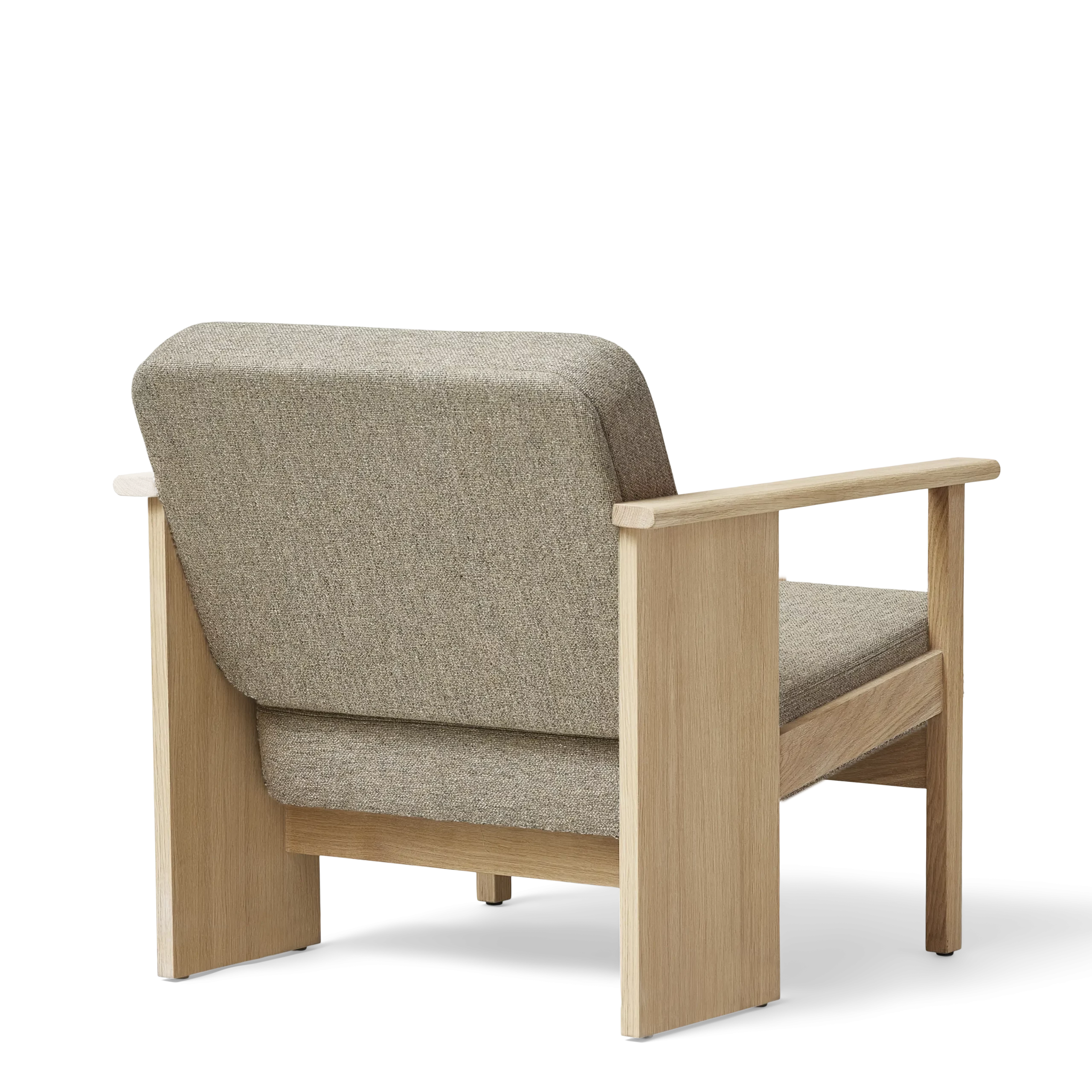 Block Lounge Chair, White Oak Hallingdal 65