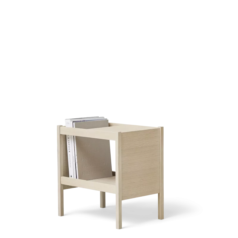 Journal Side Table, White Oak