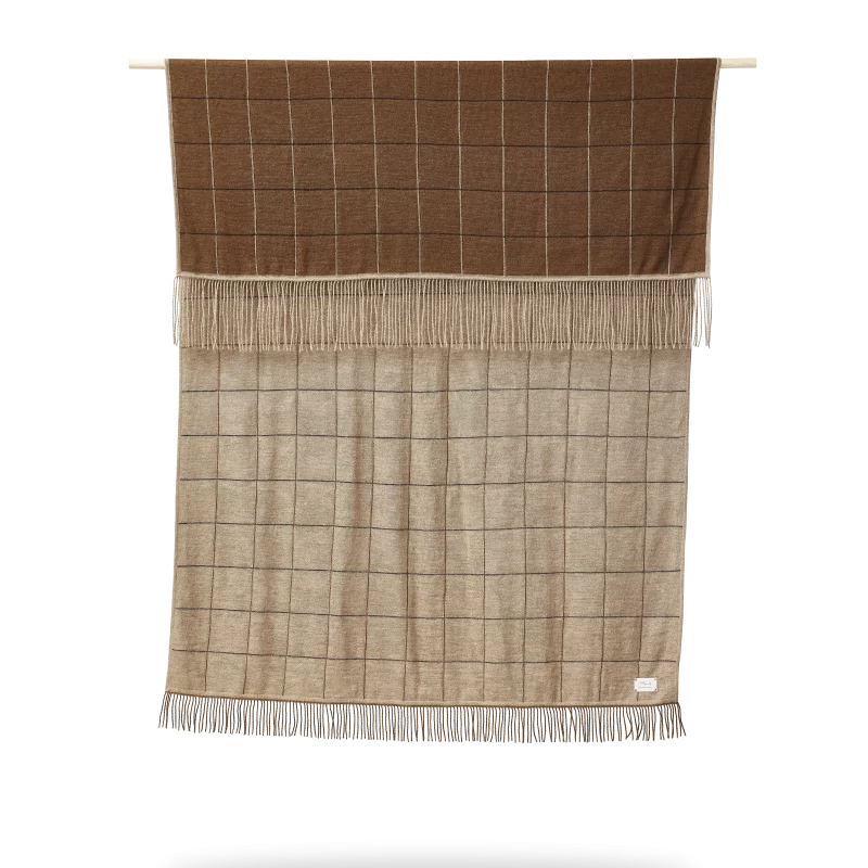 Aymara Blanket, New Square Brown