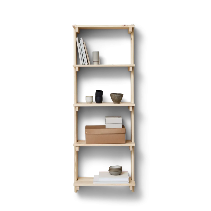 Beam Wall Shelf 5, Pine