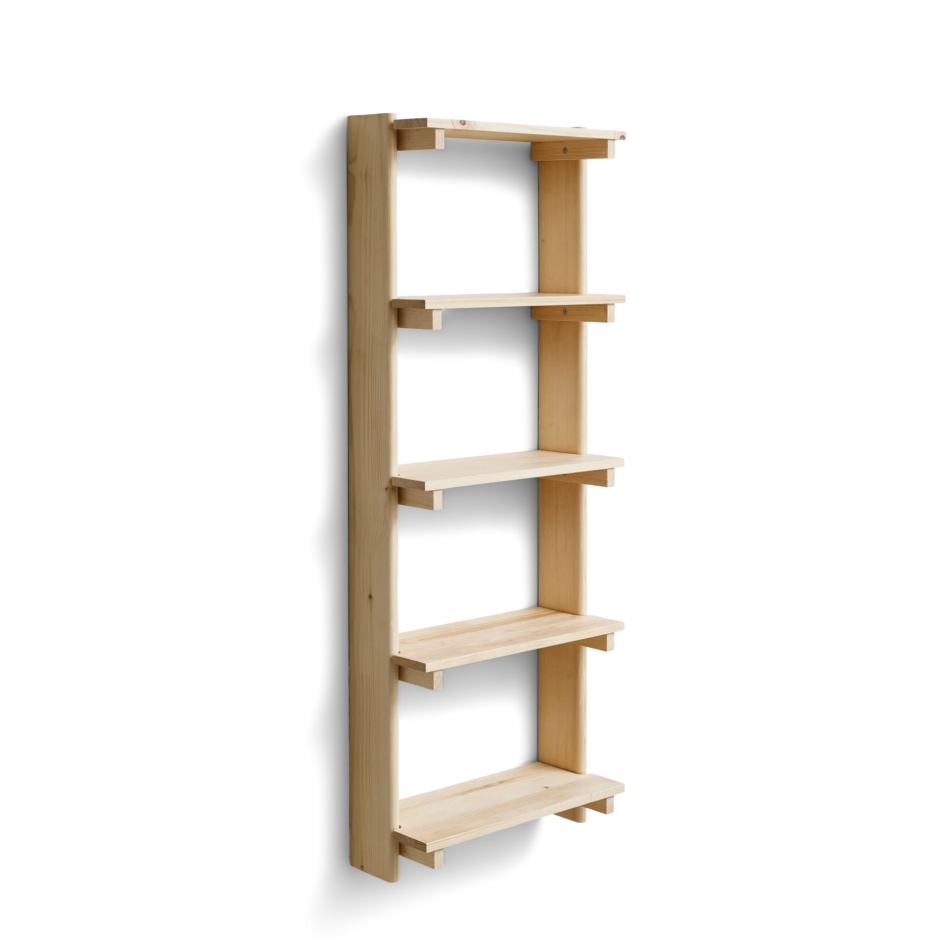 Beam Wall Shelf 5, Pine