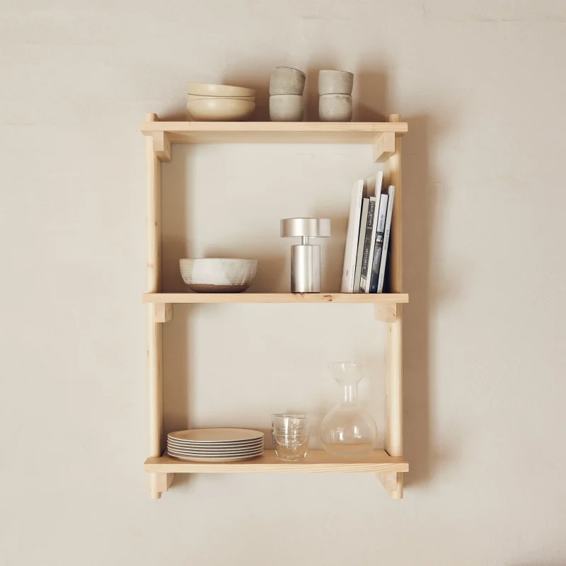 Beam Wall Shelf 3, Pine