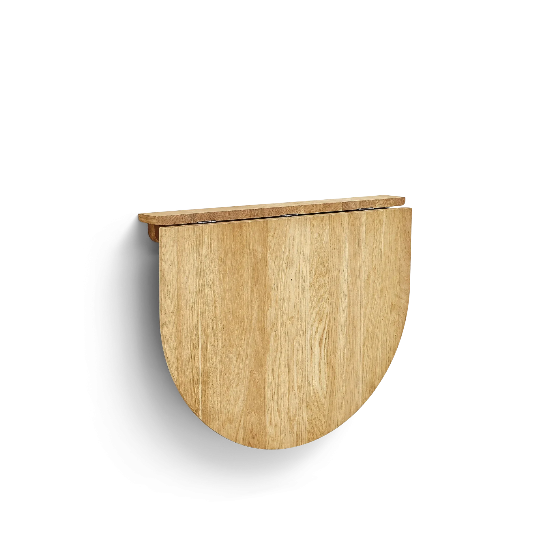 Trefoil Folding Wall Table, Oak