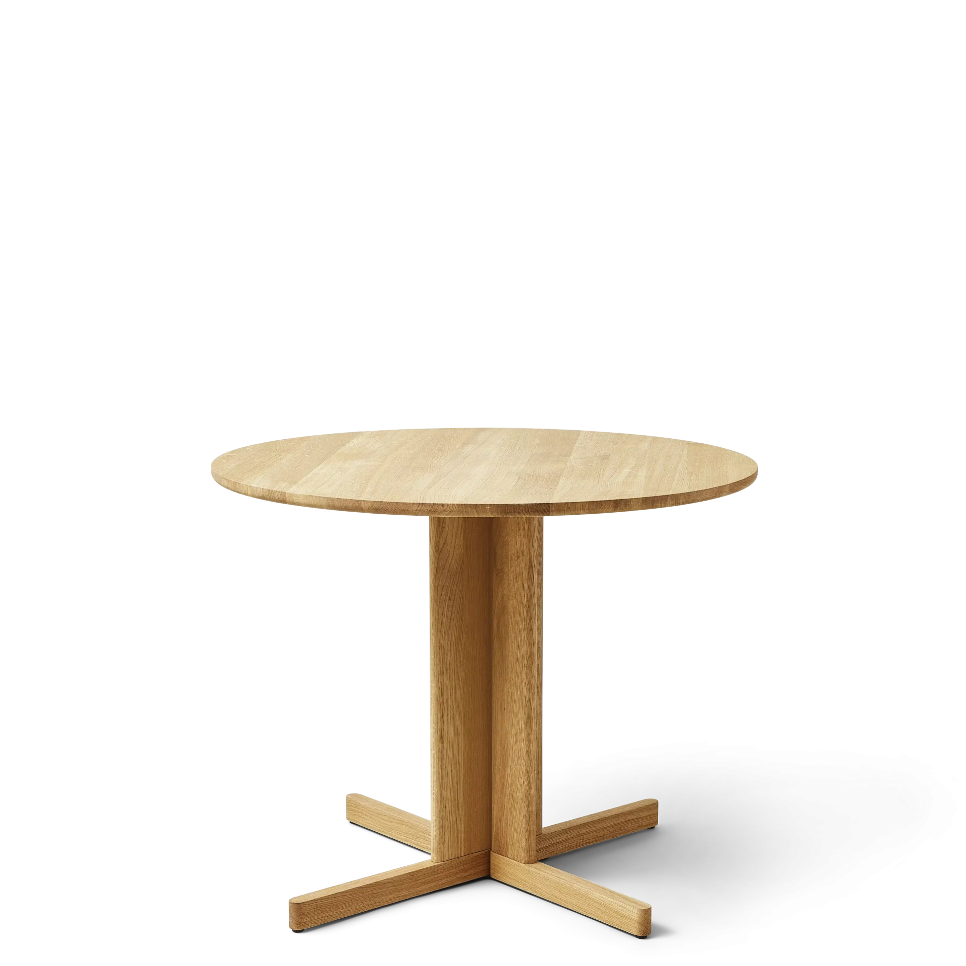 Trefoil Round Table Ø90, Oak