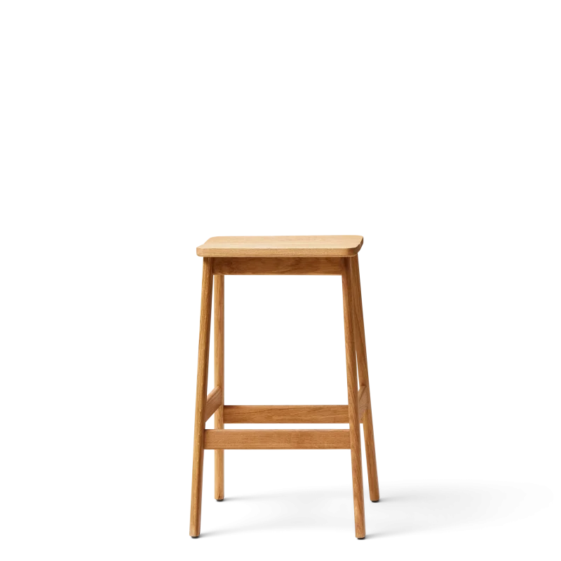 Angle Bar Stool 65, Oak