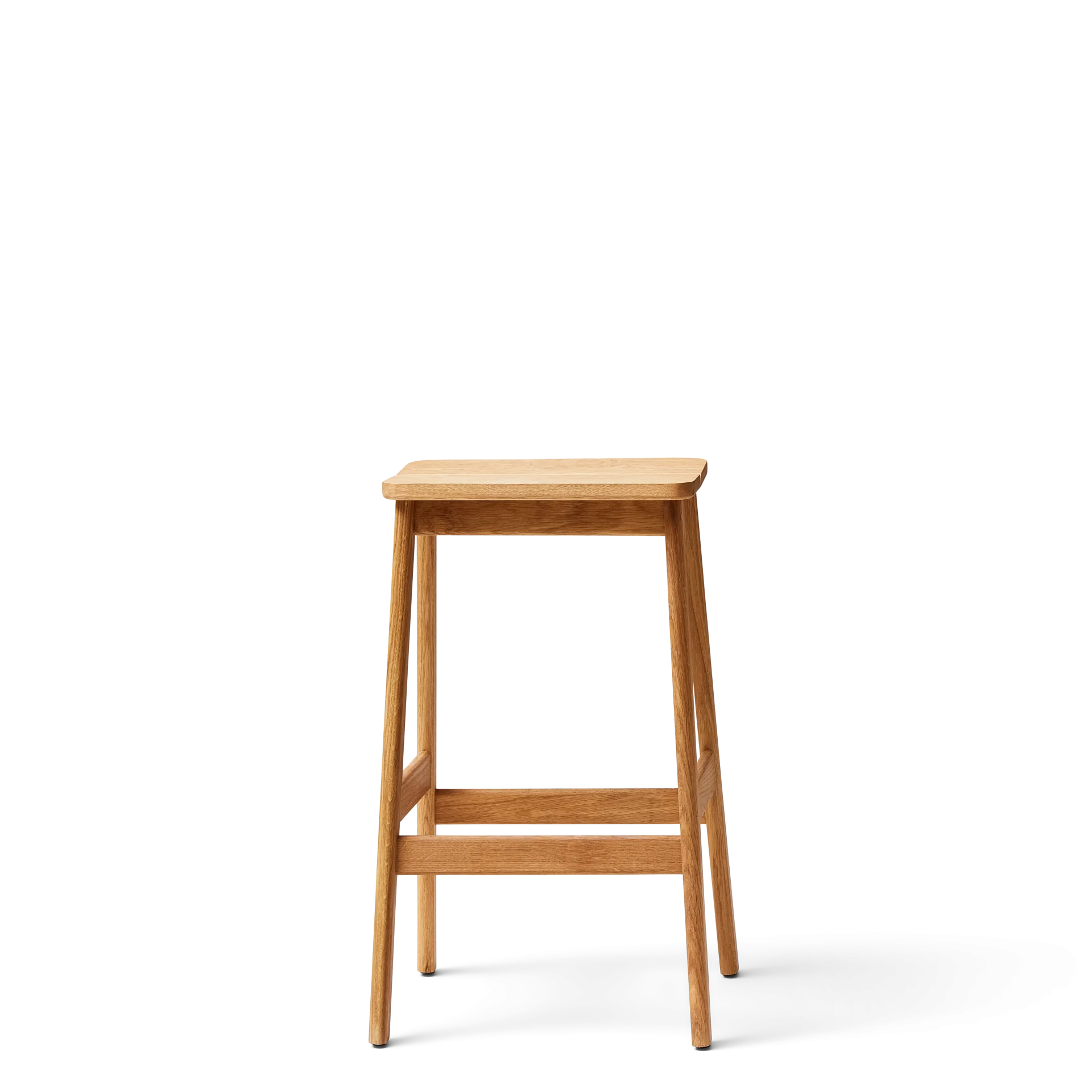 Angle Bar Stool 65, Oak