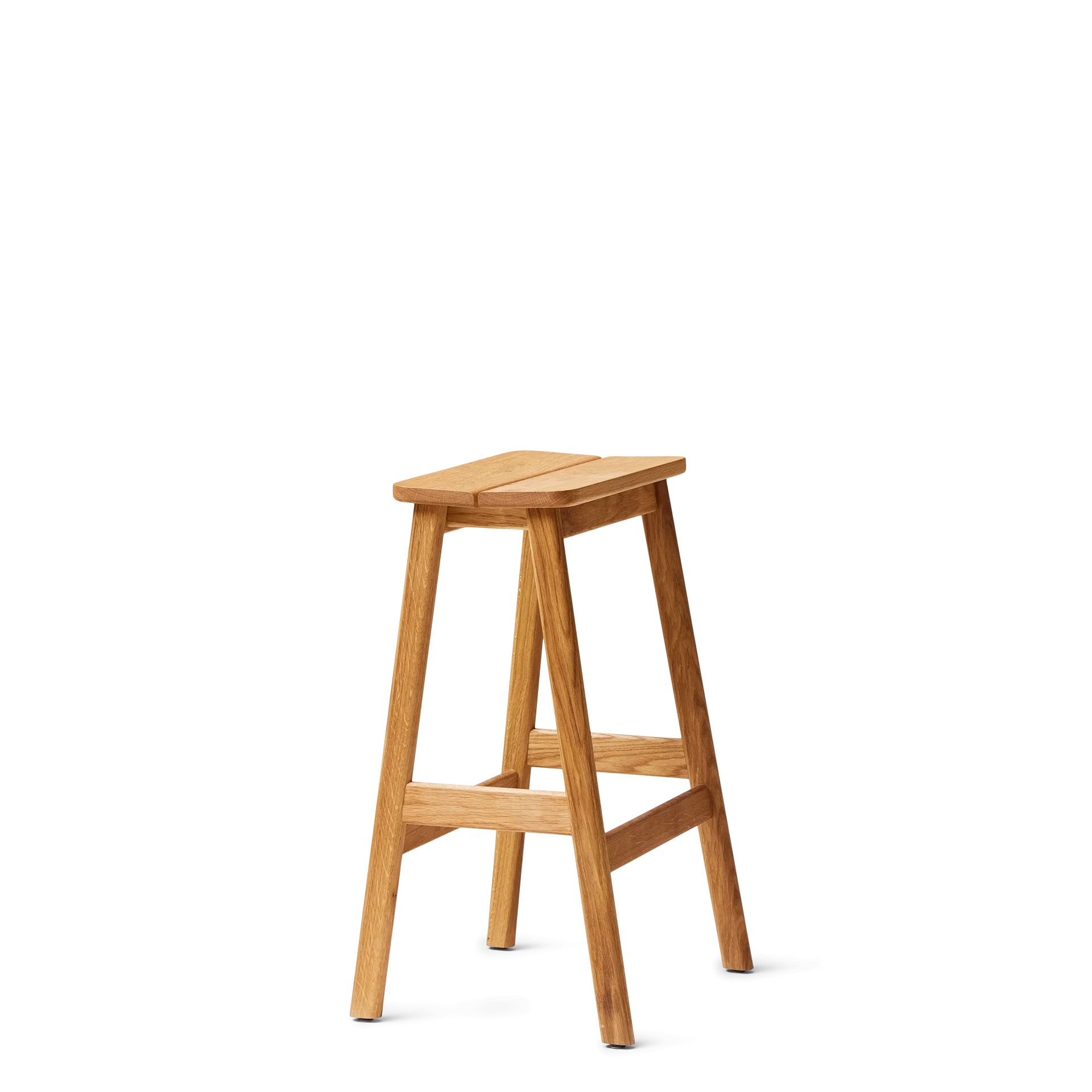 Angle Bar Stool 65, Oak