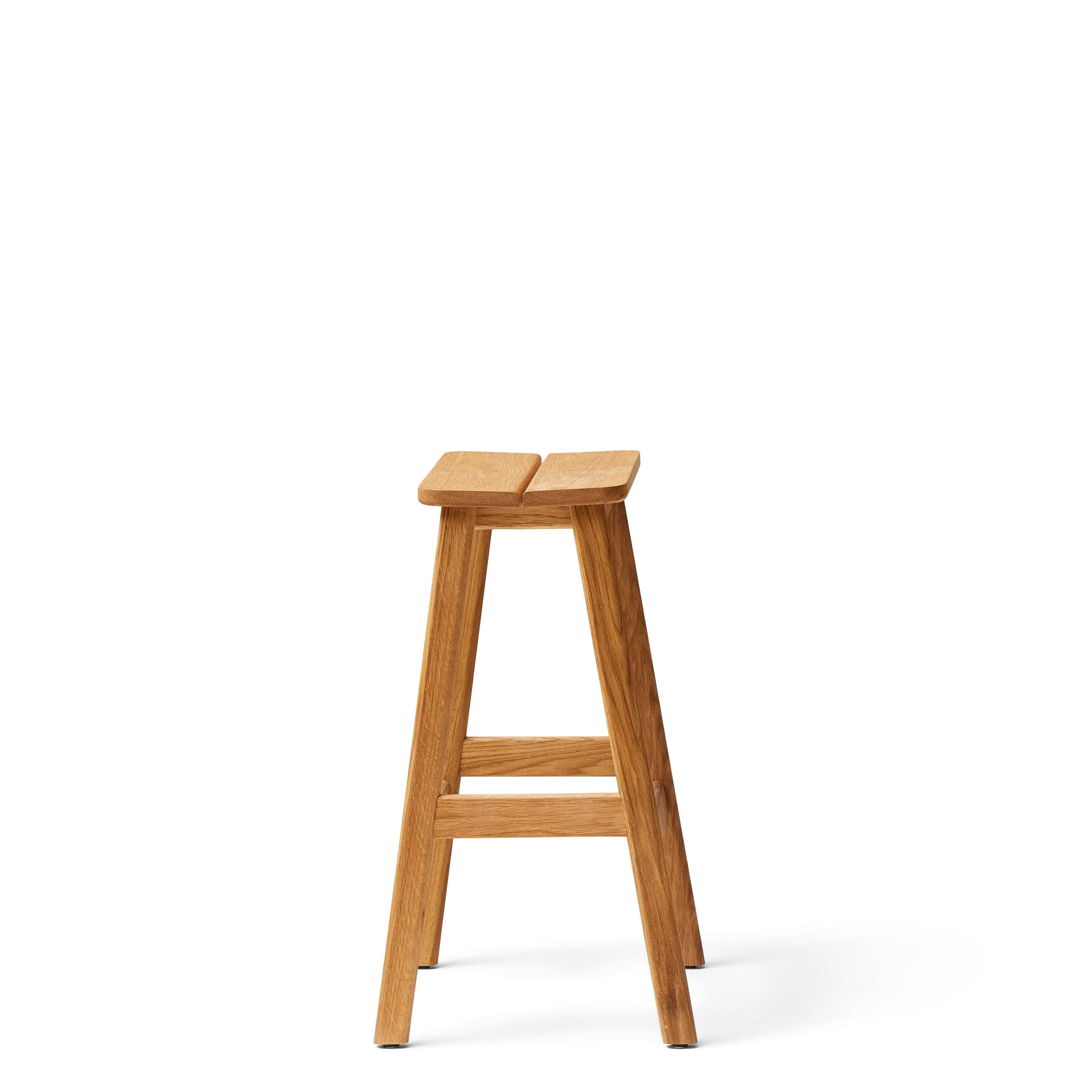 Angle Bar Stool 65, Oak