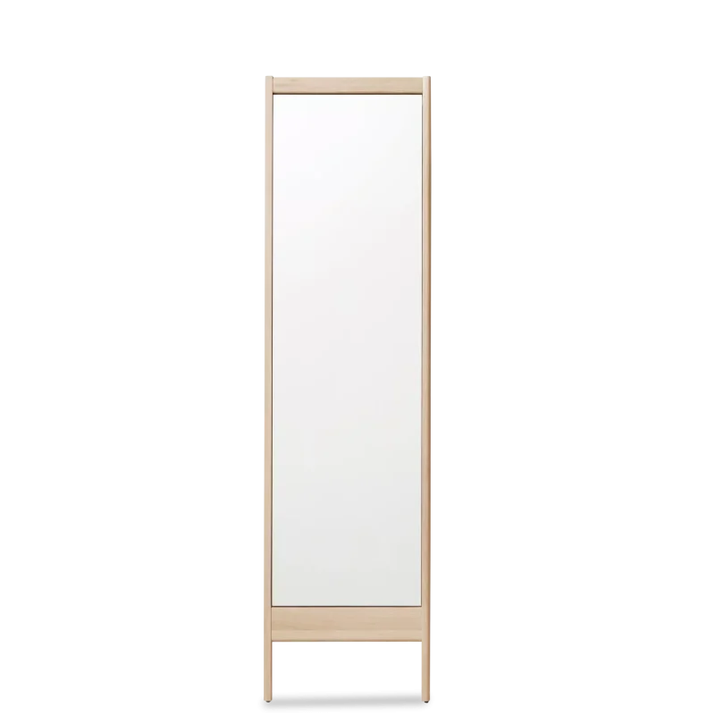 A Line Mirror, White Oak