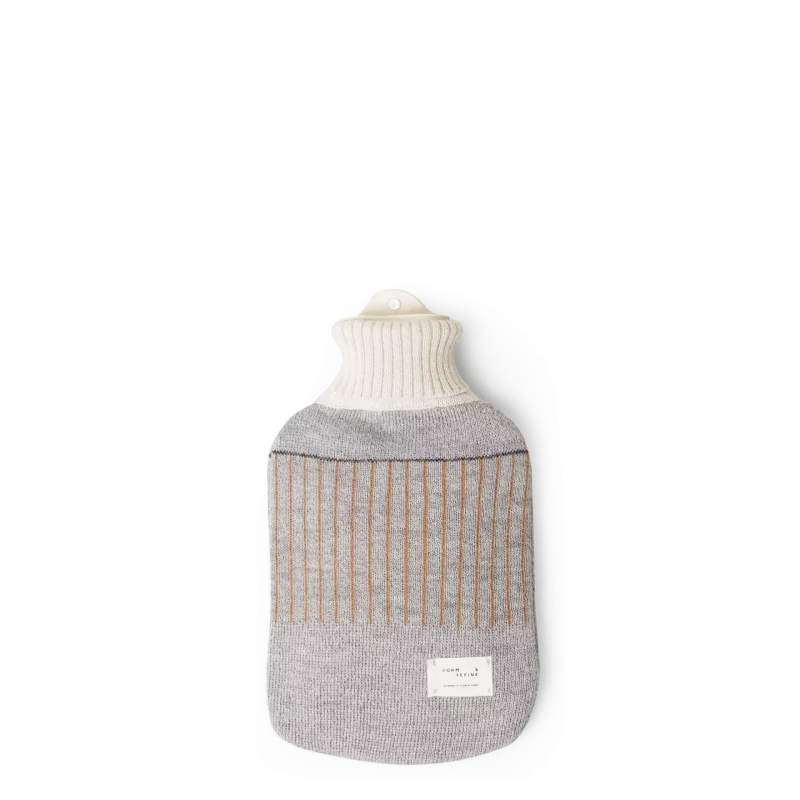 Aymara Hot Water Bottle, Pattern Grey