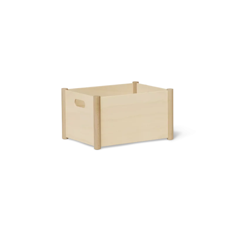 Pillar Storage Box, Medium Beech