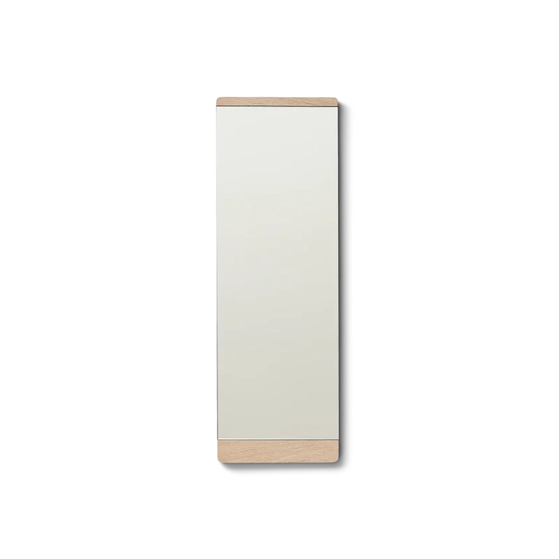 Rim Mirror 35x110, White Oak